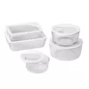 Pyrex Ultimate Storage 10-Piece Glass Storage Set with White Lids