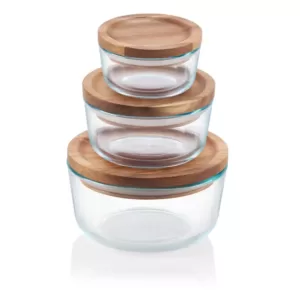 Pyrex Simply Store 6-Piece Glass Storage Container Set