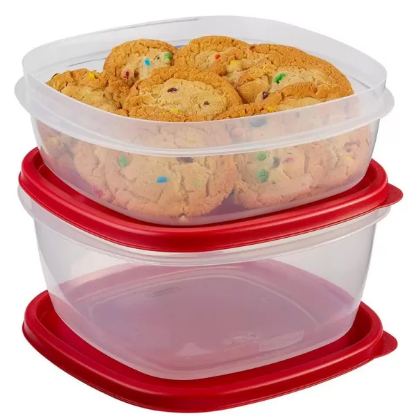 Rubbermaid Easy Find Lids 10-Piece Red Food Storage Container Set