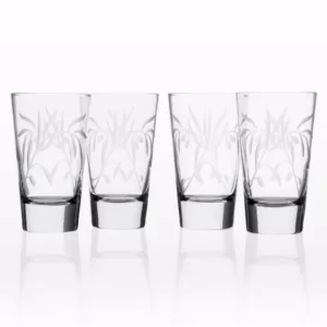 Rolf Glass Olive Branch Clear 15.5 oz. Highball Glass (Set of 4)