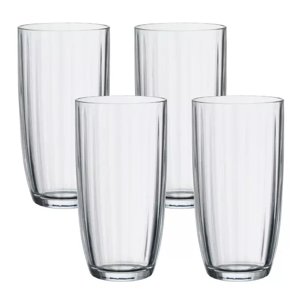 Villeroy & Boch Artesano 20-1/4 oz. Clear Large Tumbler (4-Pack)