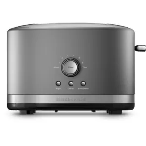 KitchenAid 2-Slice Contour Silver Wide Slot Toaster with Crumb Tray