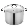 Cook N Home 20 qt. Stainless Steel Stock Pot with Glass Lid