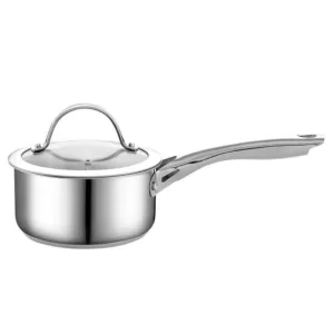 Cooks Standard Classic 1.5 qt. Stainless Steel Sauce Pan with Glass Lid