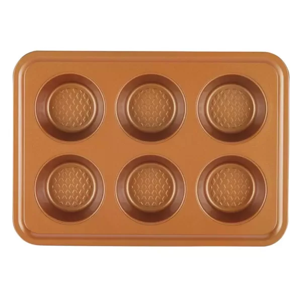 Ayesha Curry Ayesha Bakeware Toaster Oven Baking Set, Copper, 4-Piece