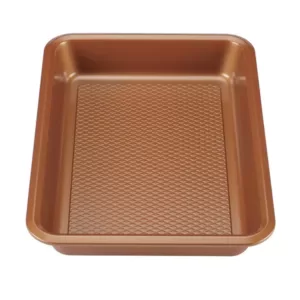 Ayesha Curry 9 in. x 13 in. Copper Bakeware Covered Cake Pan