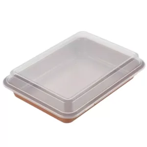 Ayesha Curry 9 in. x 13 in. Copper Bakeware Covered Cake Pan