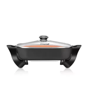 Boyel Living 64.90 sq. in. 1400-Watt Aluminum Body Nonstick Electric Skillet with Copper Titanium Coating