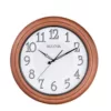 Bulova 18 in. H X 18 in. W Aged Copper Round Wall Clock