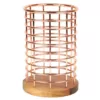 Creative Home Deluxe Acacia Copper Wood and Iron Wire Utensil Tool Holder Crock