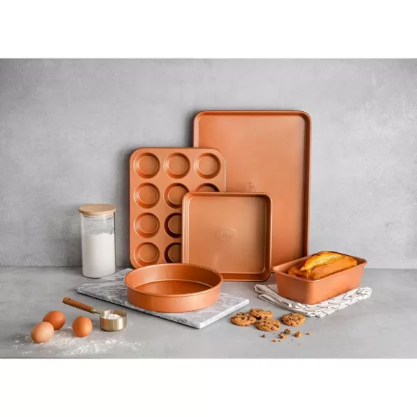 Gotham Steel 5-Piece Copper Non-Stick Ti-Ceramic Ultimate Bakeware Set