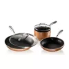 Gotham Steel 5-Piece Cast Textured Aluminum Ceramic Nonstick Cookware Set in Copper