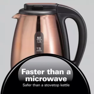 Hamilton Beach 7-Cup Copper Glass Cordless Electric Kettle