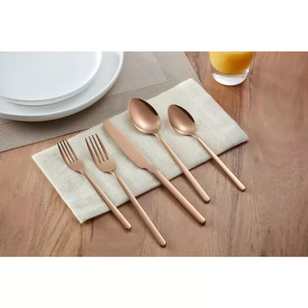 Home Decorators Collection Brenner 20-Piece Stainless Steel with Copper Finish Flatware Set (Service for 4)