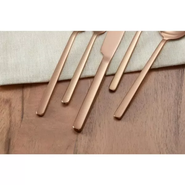 Home Decorators Collection Brenner 40-Piece Stainless Steel 18/0 with Copper Finish Flatware Set (Service for 8)