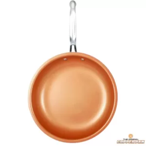 MasterPan Original Copper Pan 12 in. Aluminum Nonstick Frying Pan in Copper