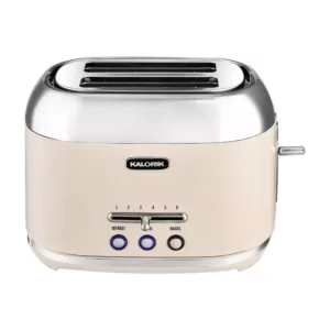 KALORIK Retro 2-Slice Cream Wide Slot Toaster