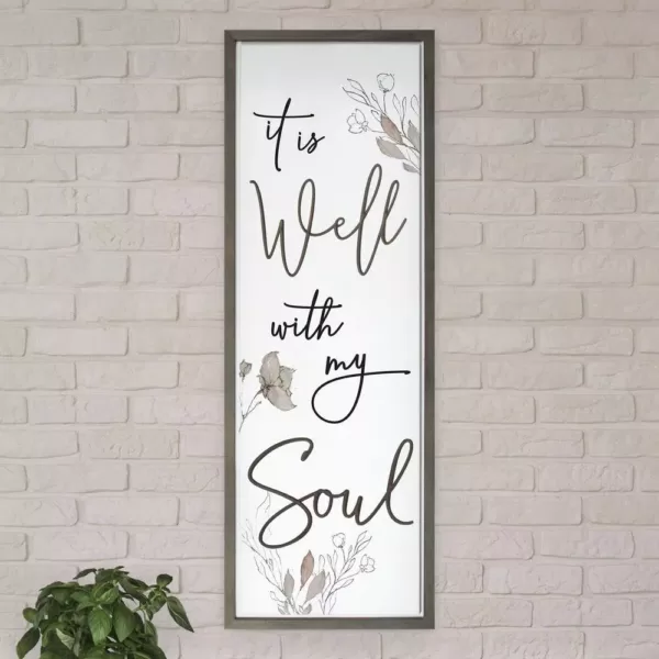 P Graham Dunn It is Well with my Soul Framed Individual Wood Wall Art