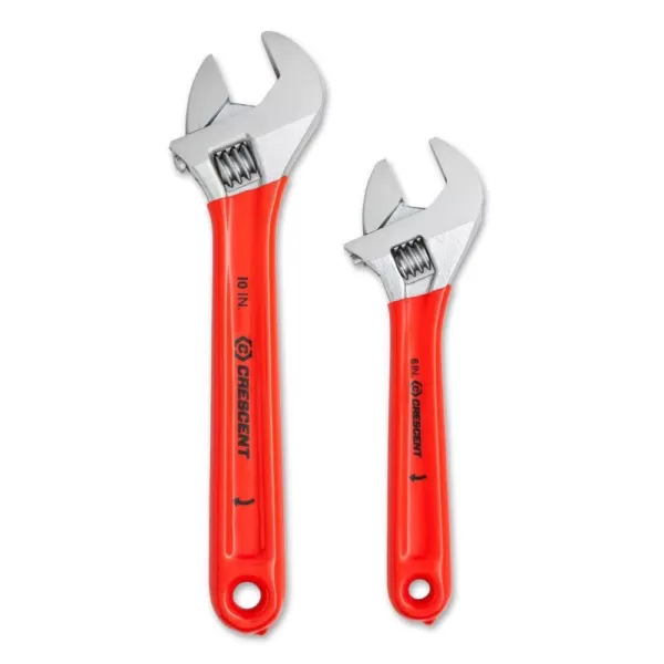 Crescent 6 in. and 10 in. Wide and Normal Jaw Adjustable Wrench Set (4-Piece)