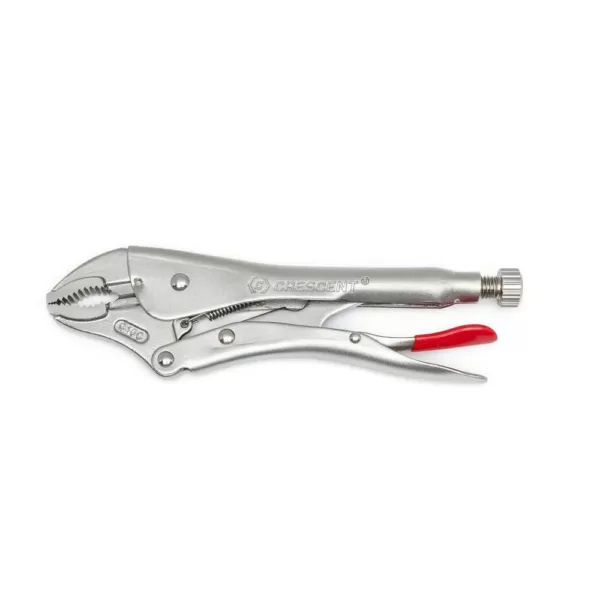 Crescent 10 in. Curved Jaw Locking Pliers with Wire Cutter