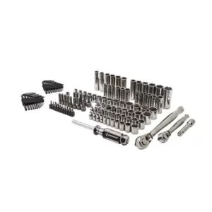 Crescent 1/4 in. and 3/8 in. Drive SAE/Metric Mechanics Tool Set (121-Piece)