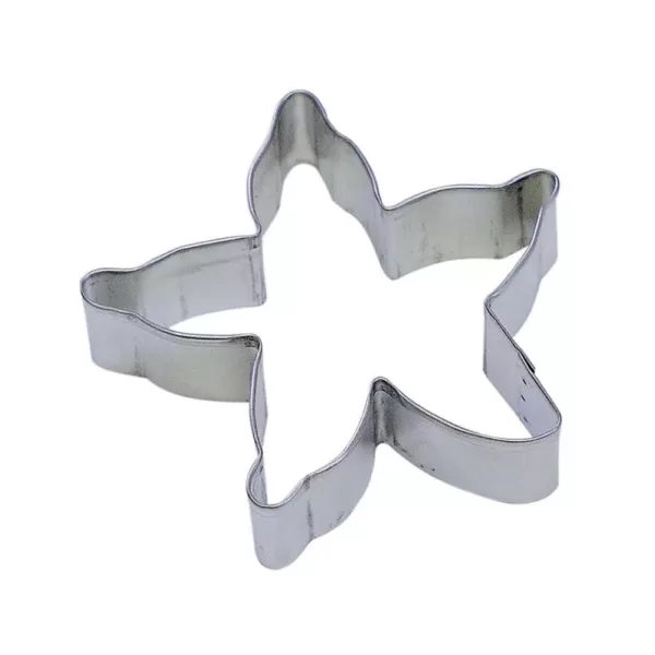 CybrTrayd 12-Piece 4 in. Starfish Tinplated Steel Cookie Cutter & Recipe