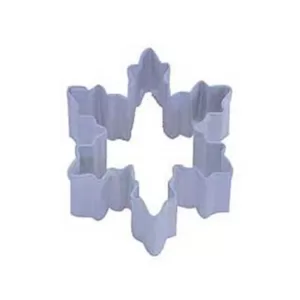 CybrTrayd 12-Piece Mini Snowflake 3 Lavender Polyresin Cookie Cutter/Recipe