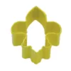 CybrTrayd 12-Piece Mini Fleur De Lis Yellow Polyresin Cookie Cutter/Recipe