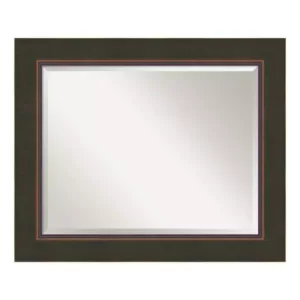 Amanti Art Milano 35 in. W x 29 in. H Framed Rectangular Bathroom Vanity Mirror in Dark Bronze