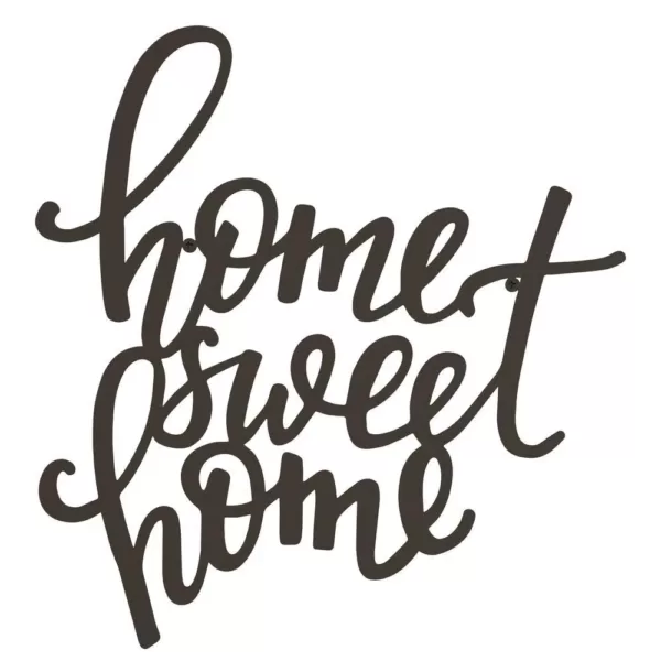 Lavish Home "Home Sweet Home" Metal Cutout Sign