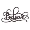 Lavish Home "Believe" Metal Cutout Sign