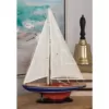 LITTON LANE 17 in. x 26 in. Rustic Wooden Sailing Ship Model