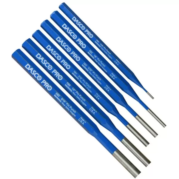 Dasco Pro Pin Punch Set (6-Piece)