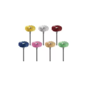 Dedeco Sunburst 7/8 in. 4-Ply Radial Discs - Rotary Cleaning and Polishing Tool Assortment (7-Piece)