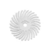 Dedeco Sunburst 1 in. Radial Discs - 1/8 in. Fine 400-Grit Arbor Rotary Cleaning and Polishing Tool (12-Pack)