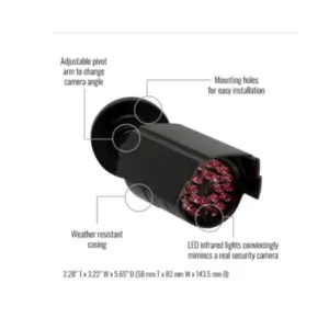 Defiant Imitation Security Camera in Black