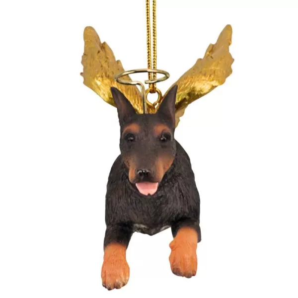 Design Toscano 2.5 in. Honor the Pooch Doberman Holiday Dog Angel Ornament