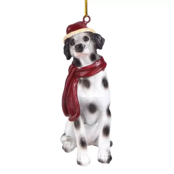 Design Toscano 3.5 in. Dalmatian Holiday Dog Ornament Sculpture