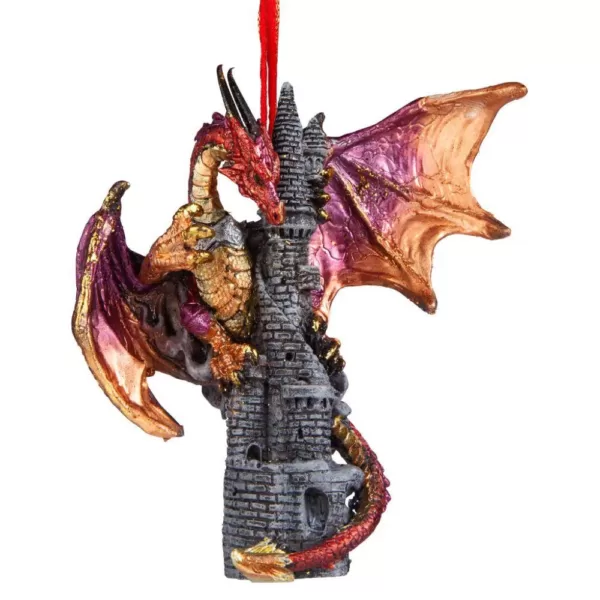 Design Toscano 4.5 in. Zanzibar, the Gothic Dragon Holiday Ornament