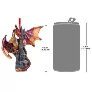 Design Toscano 4.5 in. Zanzibar, the Gothic Dragon Holiday Ornament