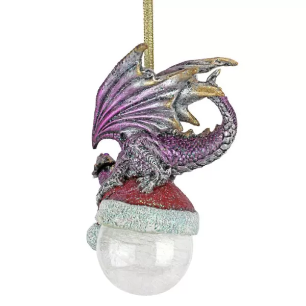 Design Toscano 6.5 in. North Pole Dragon Holiday Ornament