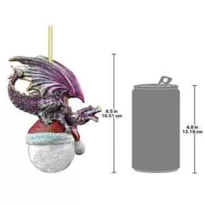 Design Toscano 6.5 in. North Pole Dragon Holiday Ornament