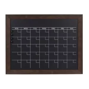 DesignOvation Beatrice Monthly Chalkboard Calendar Memo Board