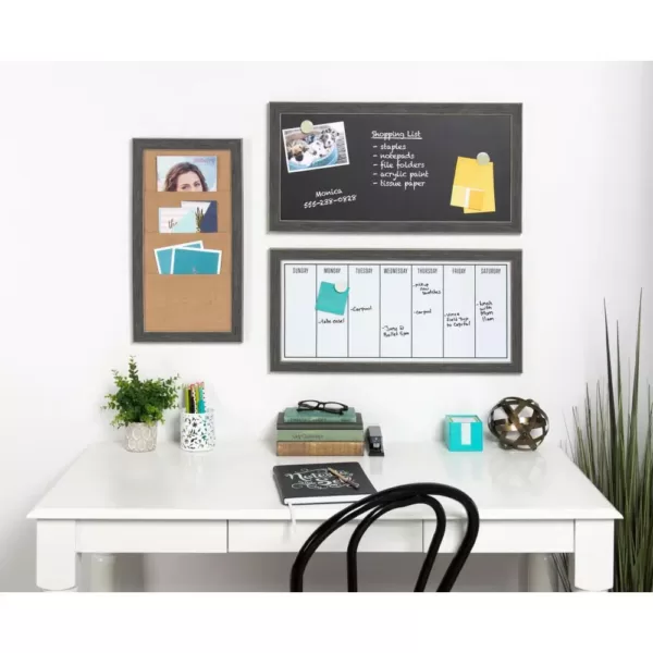 DesignOvation Wyeth Weekly Dry Erase Calendar Memo Board