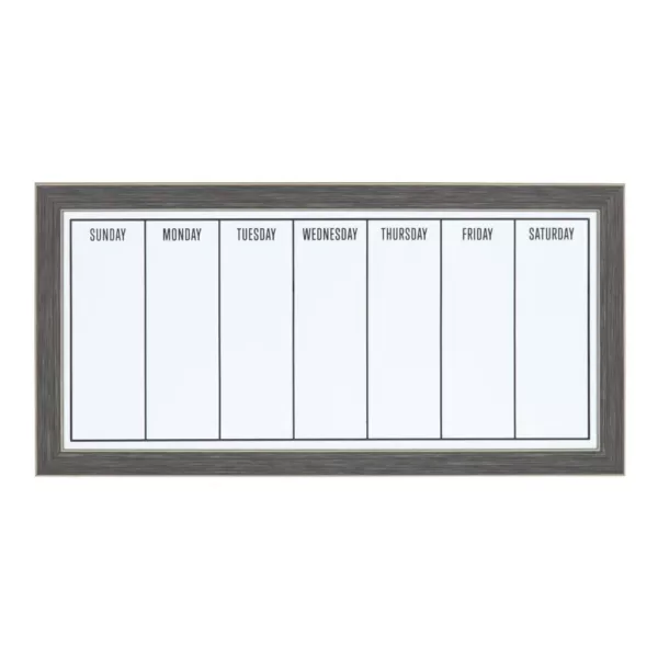 DesignOvation Wyeth Weekly Dry Erase Calendar Memo Board