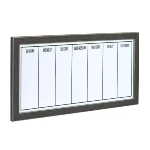 DesignOvation Wyeth Weekly Dry Erase Calendar Memo Board