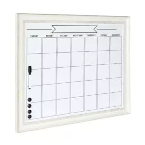 DesignOvation Macon Monthly Dry Erase Calendar Memo Board