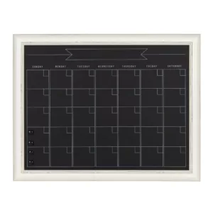 DesignOvation Macon Monthly Chalkboard Calendar Memo Board