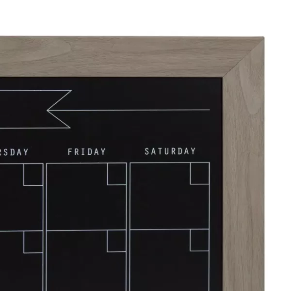 DesignOvation Beatrice Chalkboard Monthly Calendar Memo Board