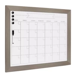 DesignOvation Beatrice Monthly Dry Erase Calendar Memo Board